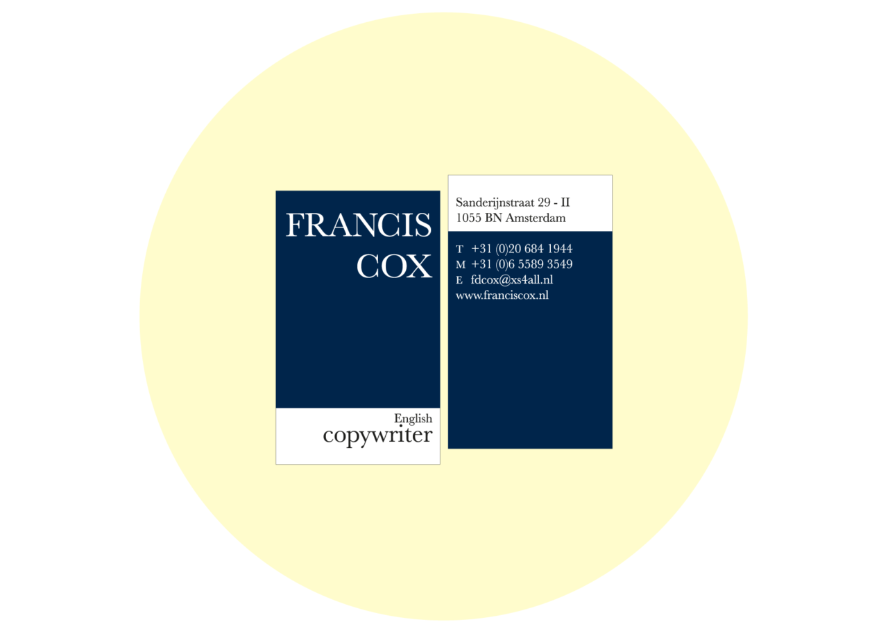 Francais Cox — Business Card
